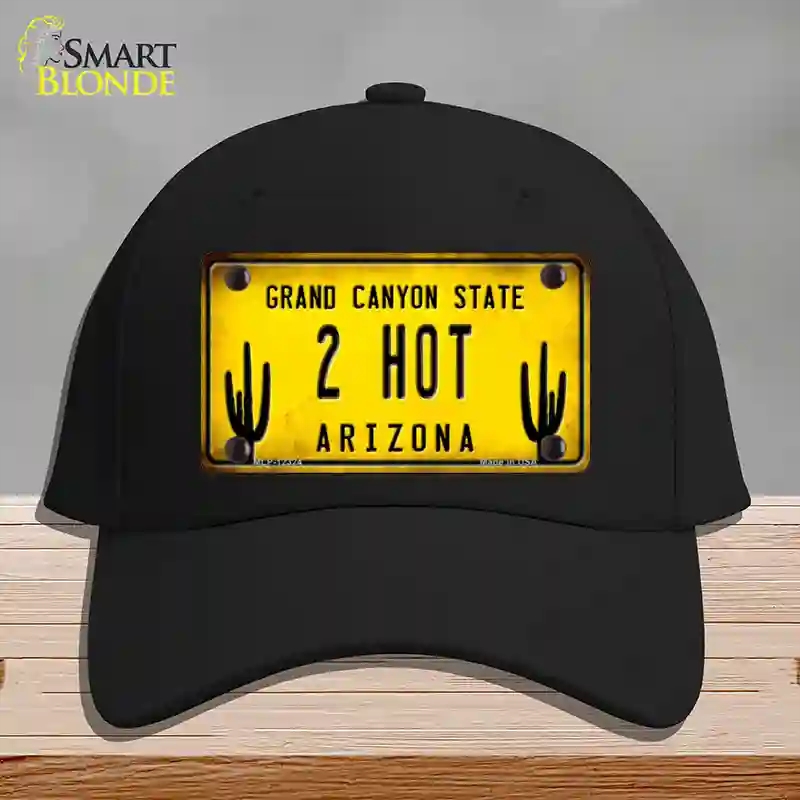 HAT03-MLP-12324 Arizona 2 Hot Novelty License Plate Hat, Cotton - Black