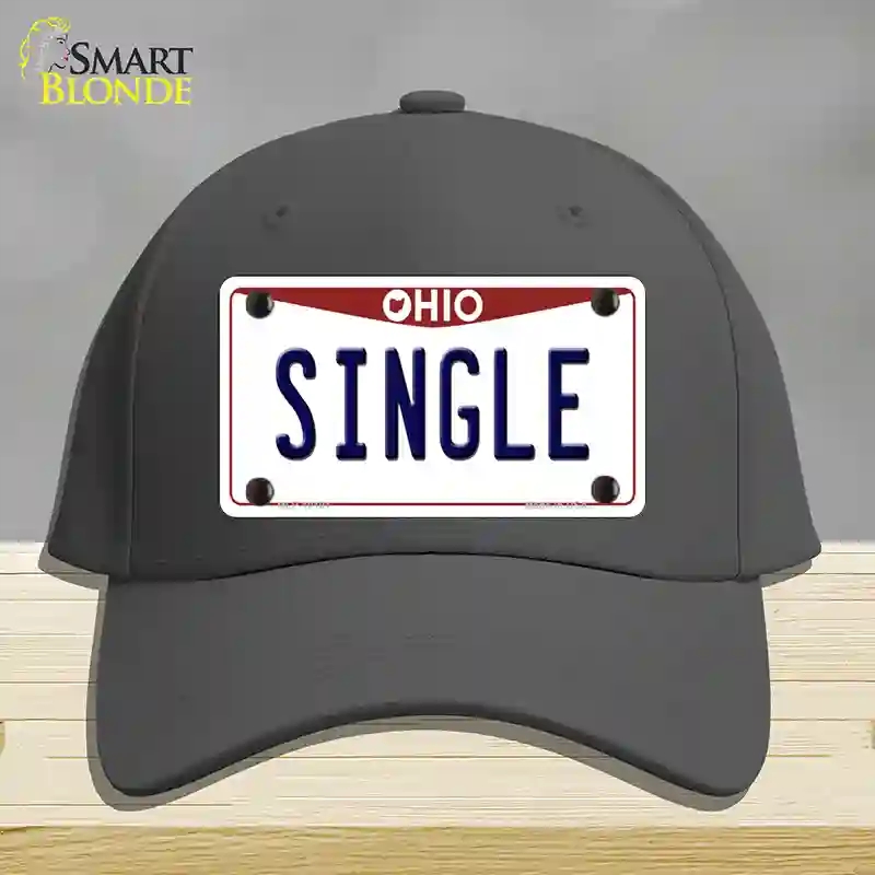 HAT04-MLP-10101 Single Ohio Novelty License Plate Hat, Cotton - Charcoal