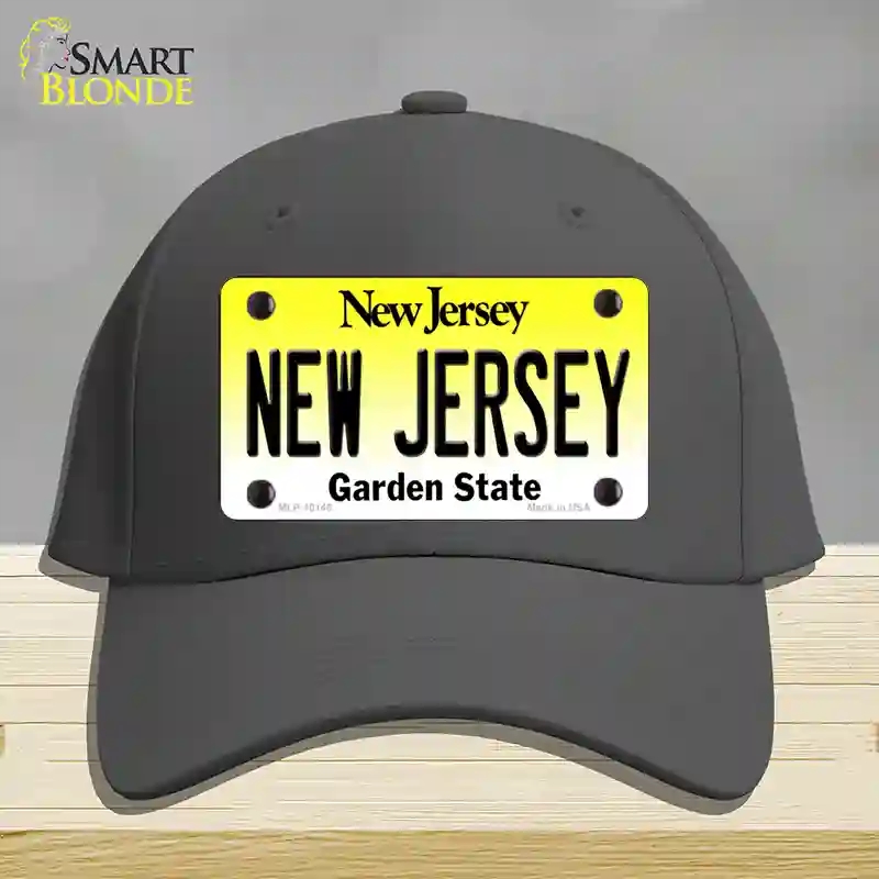 HAT04-MLP-10145   Jersey Garden State Novelty License Plate Hat, Cotton - Charcoal