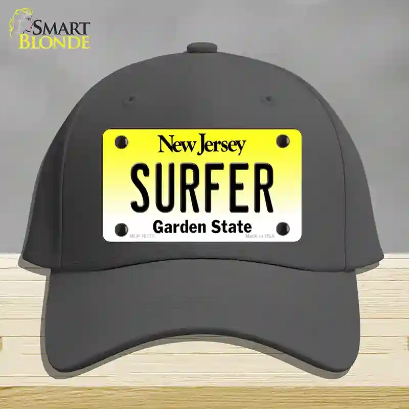 HAT04-MLP-10177 Surfer   Jersey Novelty License Plate Hat, Cotton - Charcoal