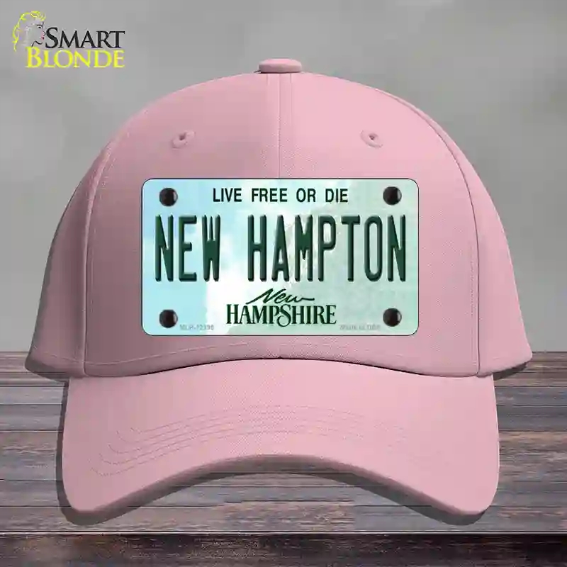 HAT05-MLP-12195   Hampton   Hampshire Novelty License Plate Hat, Cotton - Pink