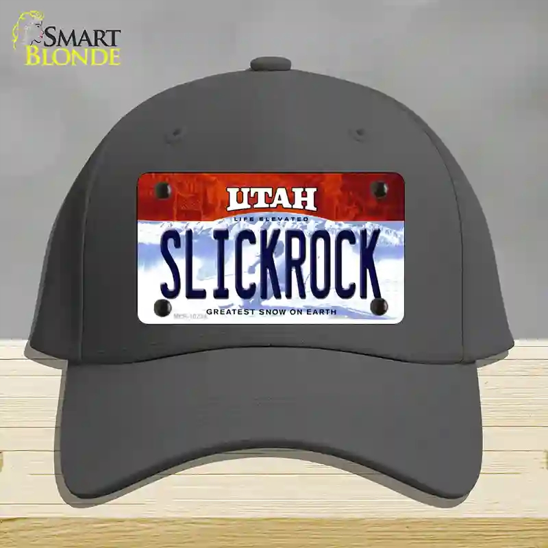 HAT04-MLP-10234 Slickrock Utah Novelty License Plate Hat, Cotton - Charcoal