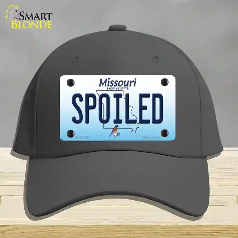 HAT04-MLP-10261 Spoiled Missouri Novelty License Plate Hat, Cotton - Charcoal