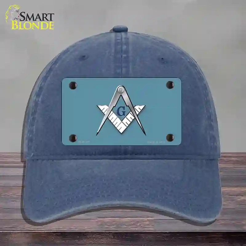 HAT11-MLP-107 Masons Logo Novelty License Plate Hat, Unconstructed Cotton - Navy
