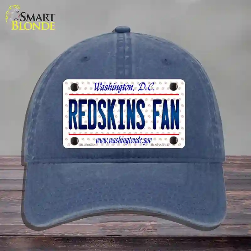 HAT11-MLP-10782 Redskins Fan Washington DC Novelty License Plate Hat, Unconstructed Cotton - Navy