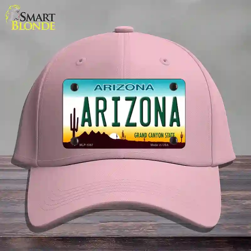 HAT05-MLP-1067 Arizona Novelty License Plate Hat, Cotton - Pink