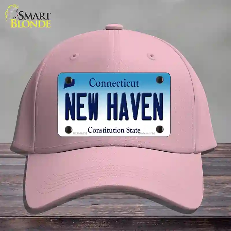 HAT05-MLP-10892   Haven Connecticut Novelty License Plate Hat, Cotton - Pink