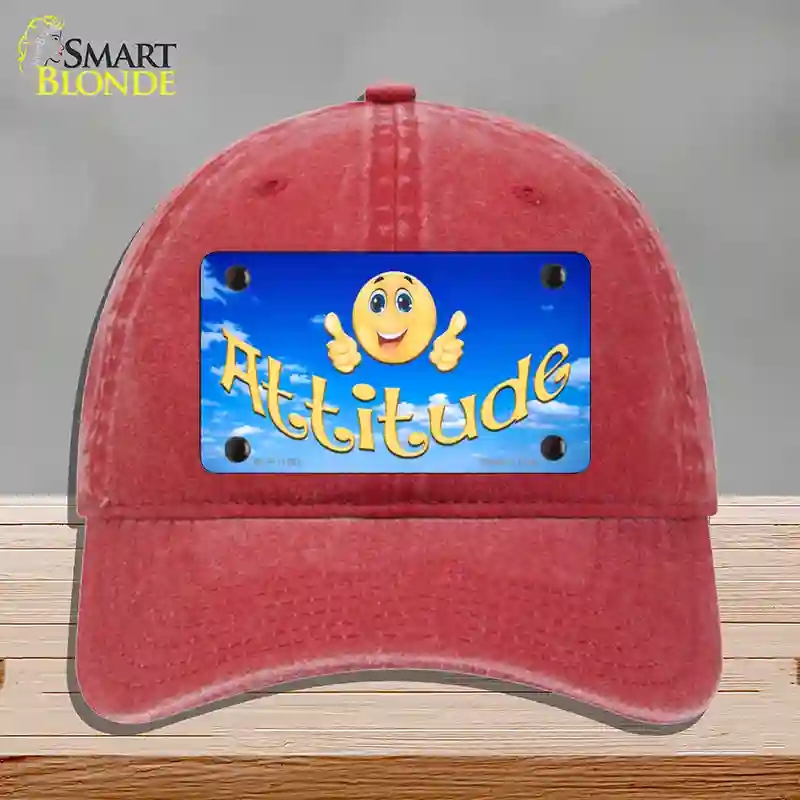 HAT13-MLP-11561 Attitude Novelty License Plate Hat, Unconstructed Cotton - Red