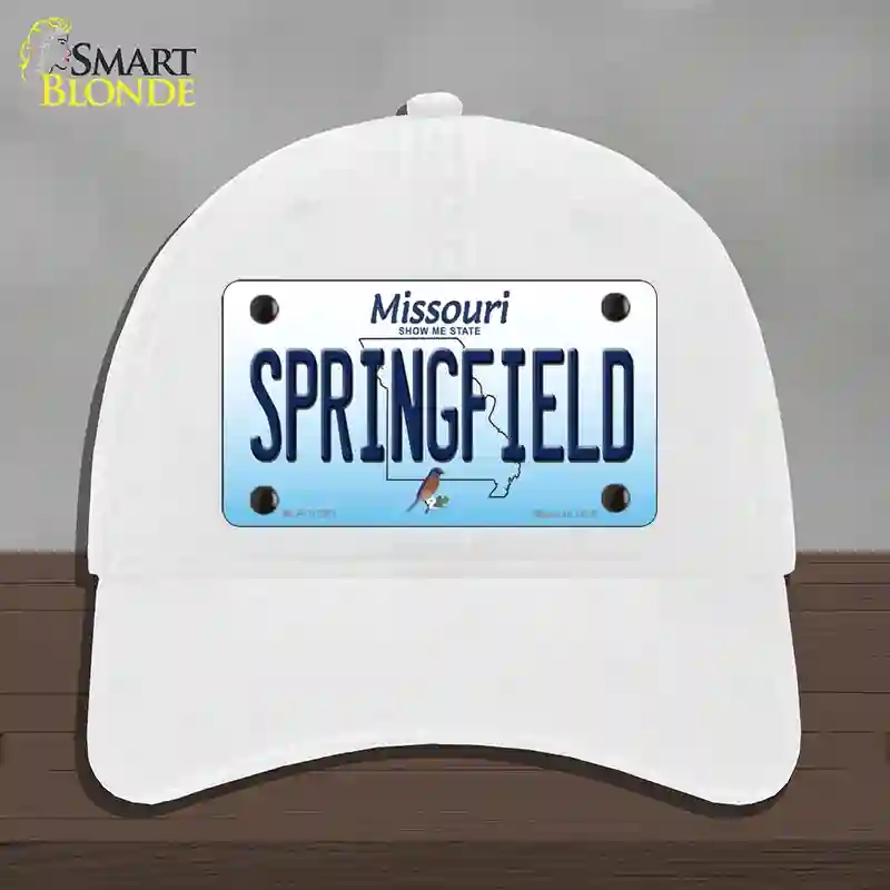 HAT14-MLP-10243 Springfield Missouri Novelty License Plate Hat, Unconstructed Cotton - White
