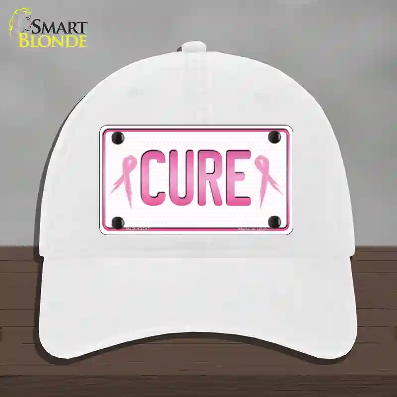 HAT14-MLP-10747 Cure Novelty License Plate Hat Sign, Unconstructed Cotton - White