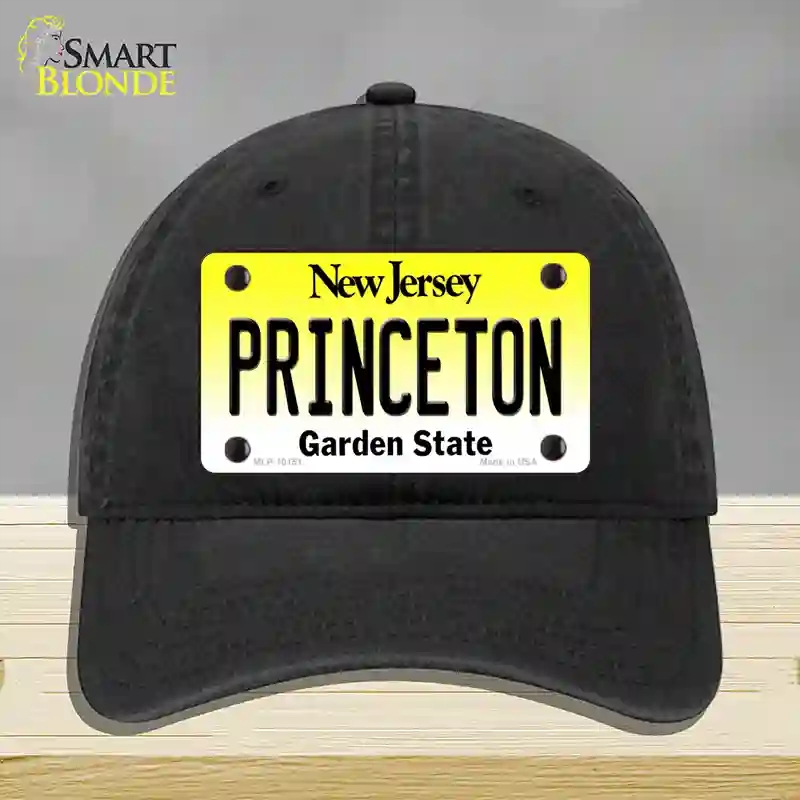 HAT07-MLP-10151 Princeton   Jersey Novelty License Plate Hat, Unconstructed Cotton - Black