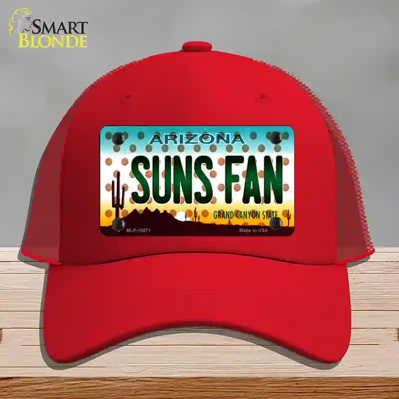 HAT17-MLP-10871 Arizona Suns Fan Novelty License Plate Hat, Mesh - Red