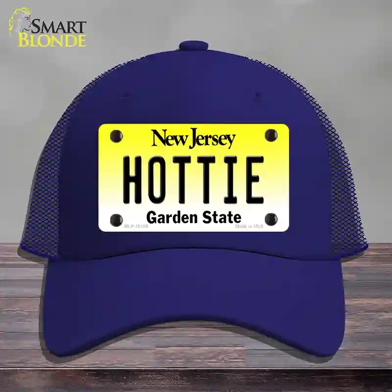 HAT18-MLP-10159 Hottie   Jersey Novelty License Plate Hat, Mesh - Royal Blue