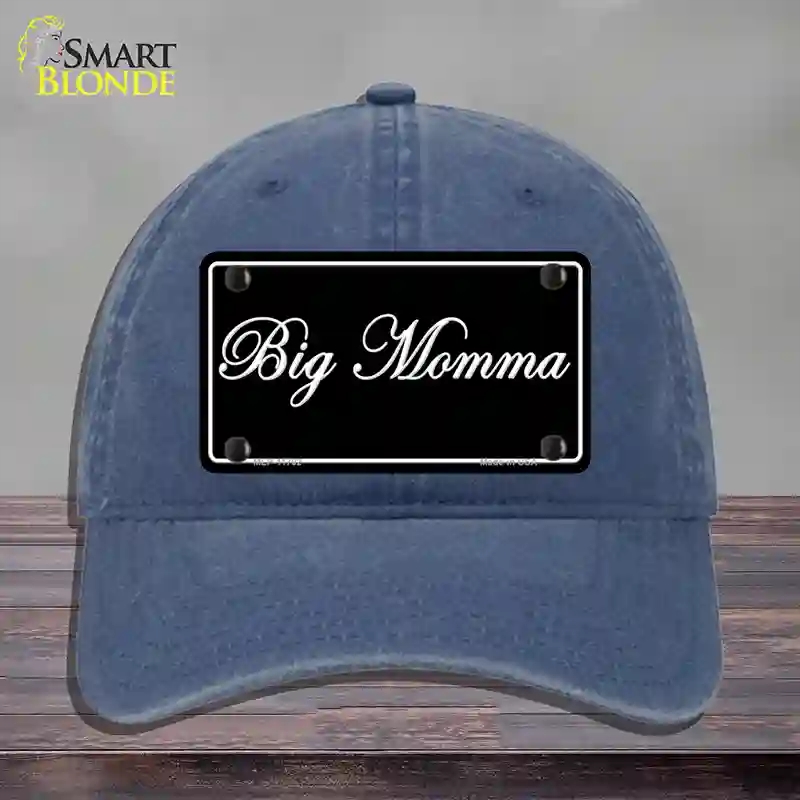 HAT11-MLP-11702 Big Momma Novelty License Plate Hat, Unconstructed Cotton - Navy