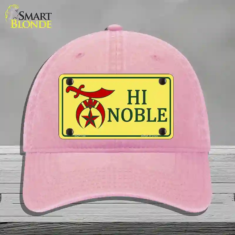 HAT12-MLP-108 High Noble Novelty License Plate Hat, Unconstructed Cotton - Pink