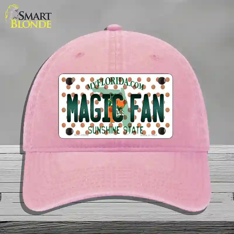 HAT12-MLP-10869 Magic Fan Florida Novelty License Plate Hat, Unconstructed Cotton - Pink