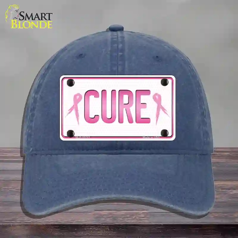 HAT11-MLP-10747 Cure Novelty License Plate Hat Sign, Unconstructed Cotton - Navy