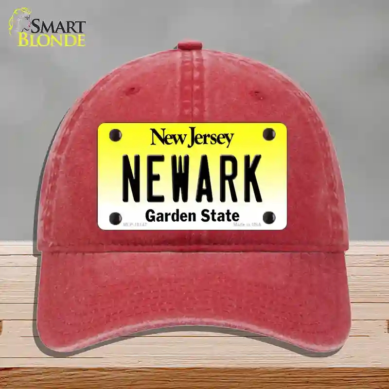 HAT13-MLP-10147  ark   Jersey Novelty License Plate Hat, Unconstructed Cotton - Red