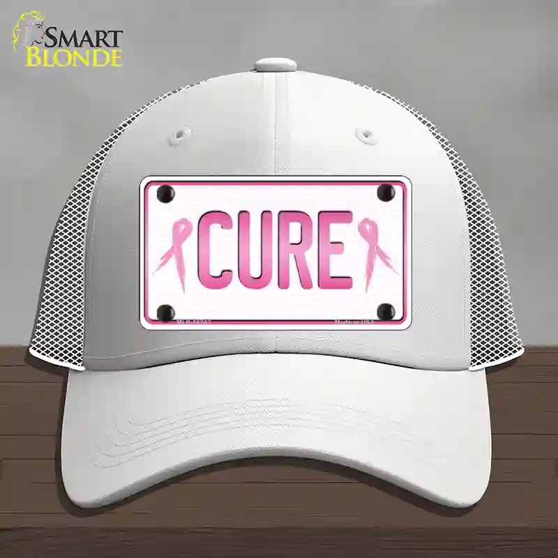 HAT19-MLP-10747 Cure Novelty License Plate Hat Sign, Mesh - White