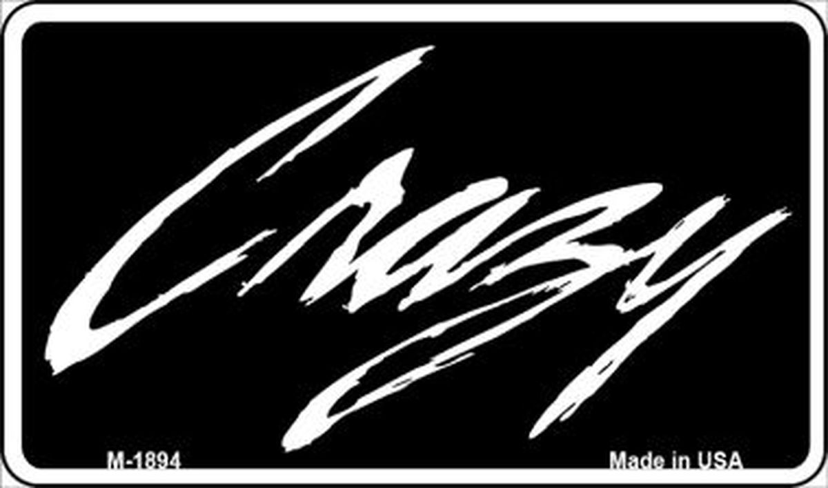 M-1894 3.5 x 2 in. Crazy Novelty Metal Magnet