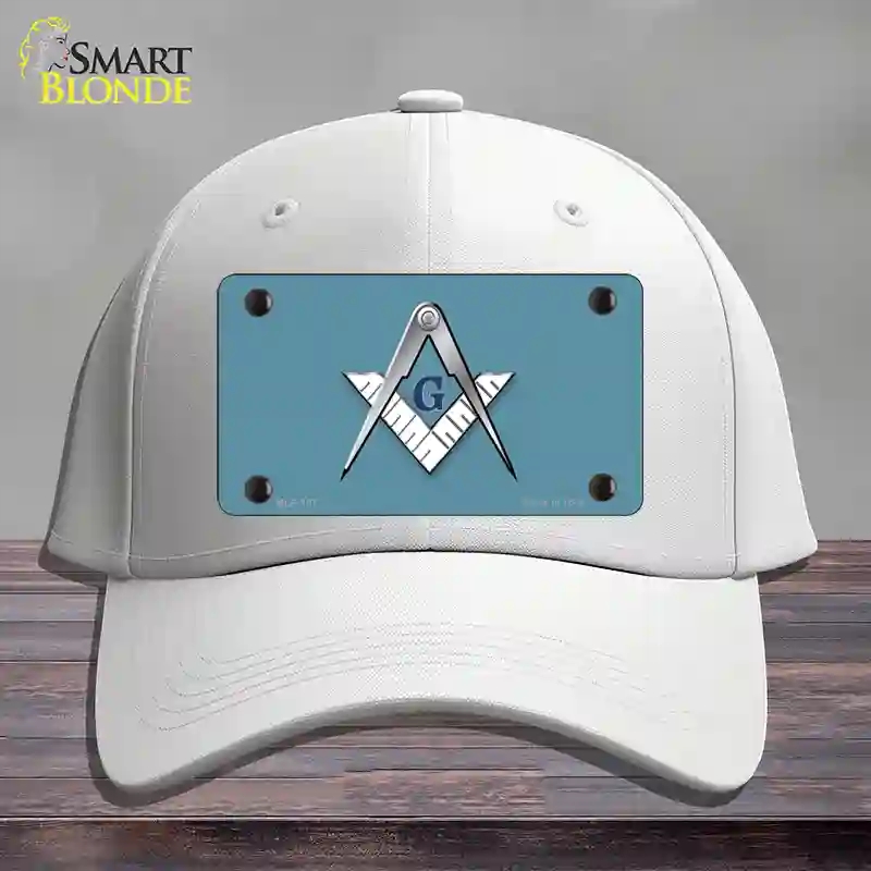 HAT21-MLP-107 Masons Logo Novelty License Plate Hat, Cotton - White