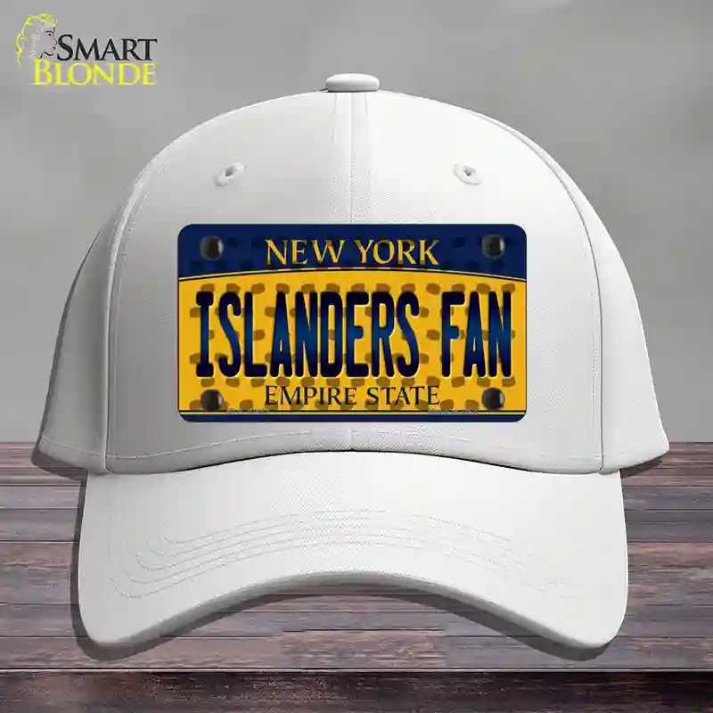 HAT21-MLP-10842 Islanders Fan   York Novelty License Plate Hat, Cotton - White