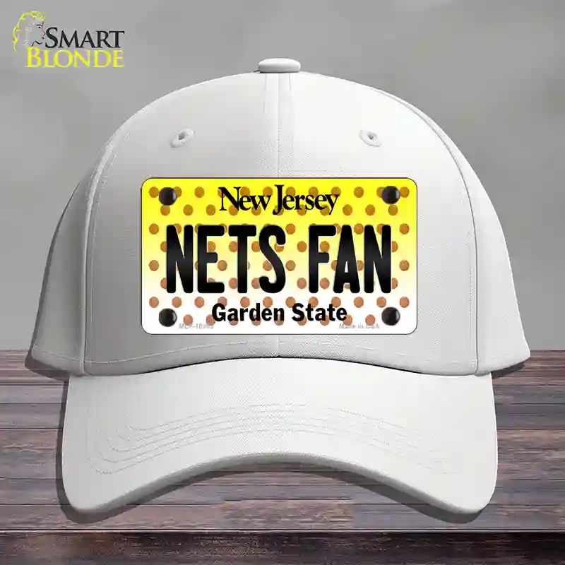 HAT21-MLP-10865 Nets Fan   Jersey Novelty License Plate Hat, Cotton - White