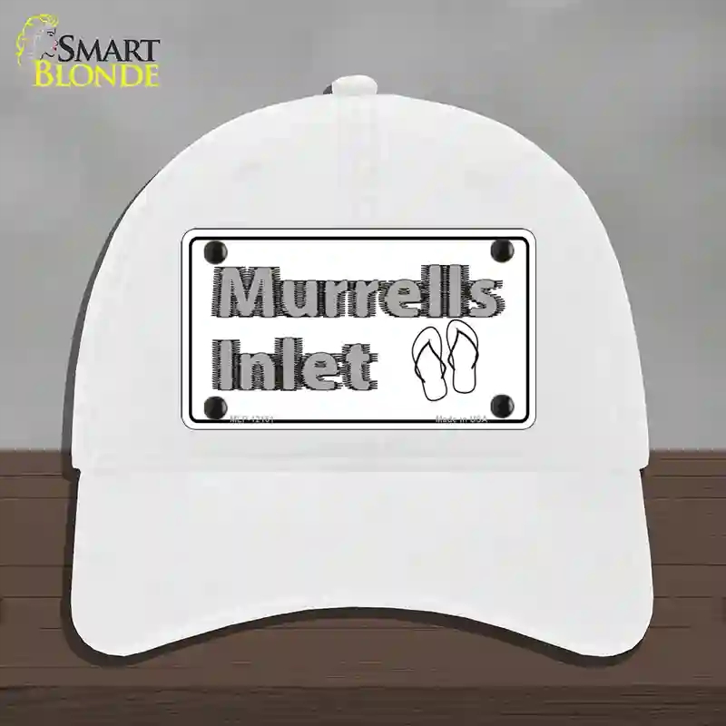 HAT14-MLP-12161 Murrells Inlet SC Novelty License Plate Hat, Unconstructed Cotton - White