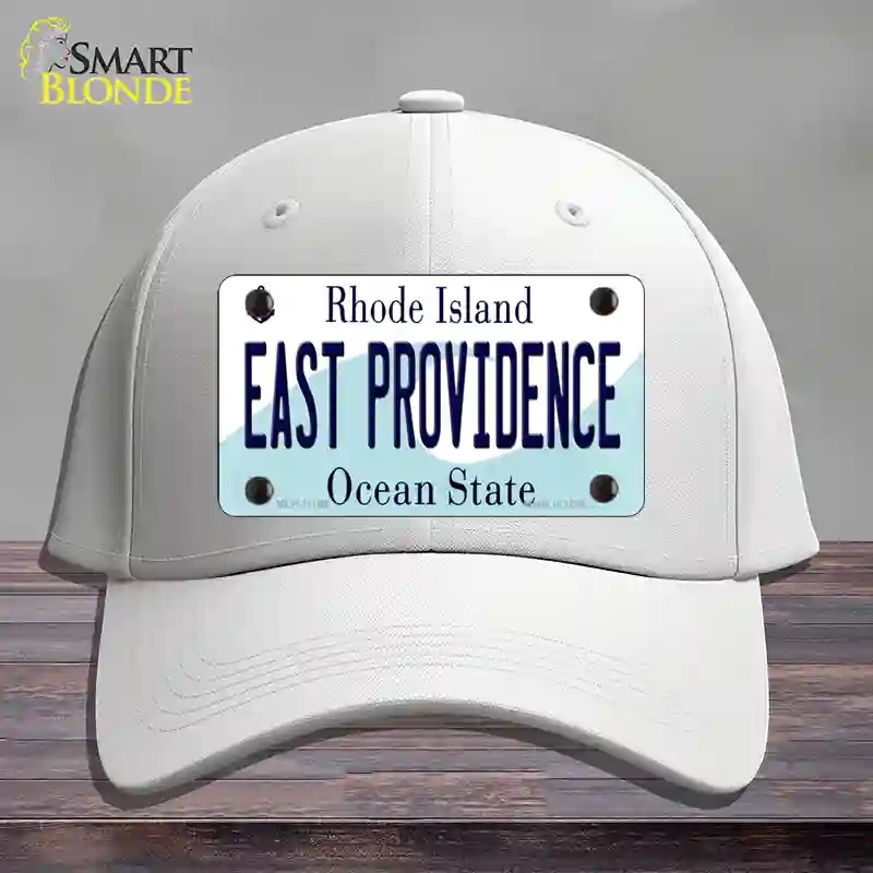 HAT21-MLP-11189 East Providence Rhode Island State Novelty License Plate Hat, Cotton - White