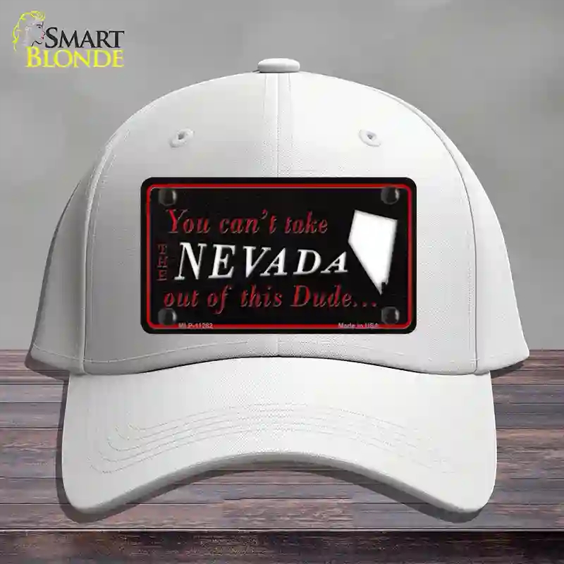 HAT21-MLP-11282 Nevada Dude Novelty License Plate Hat, Cotton - White