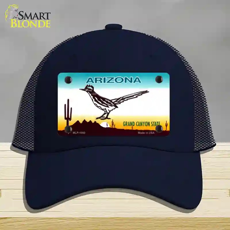 HAT16-MLP-1080 Roadrunner Arizona Novelty License Plate Hat, Mesh - Navy