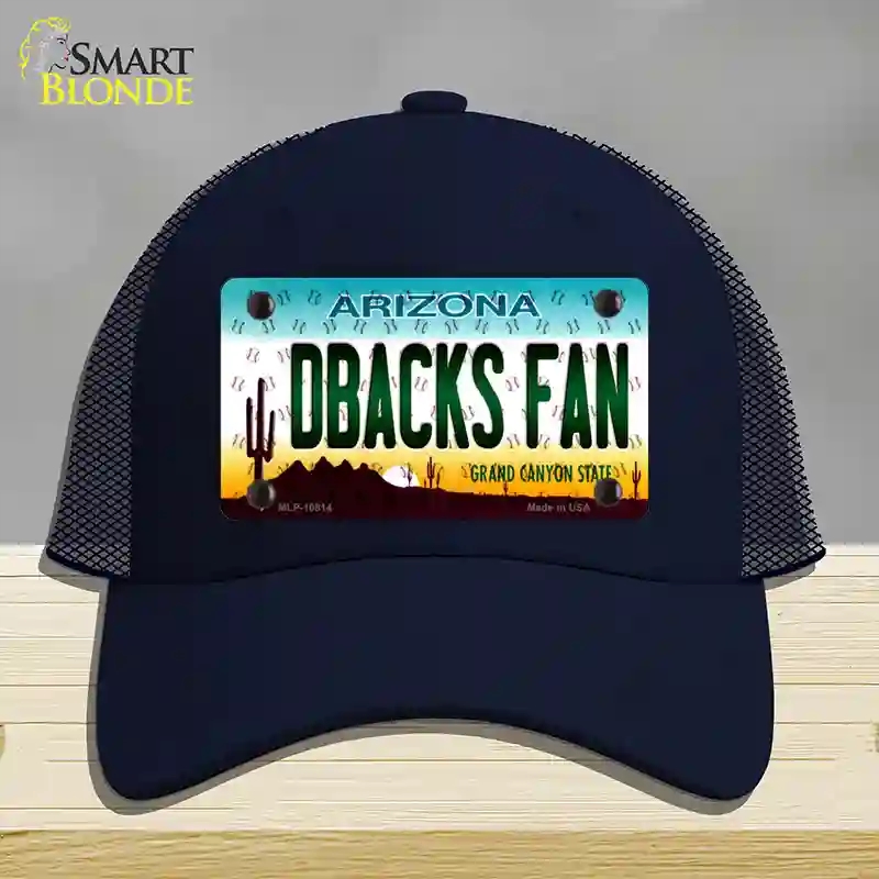 HAT16-MLP-10814 Dbacks Fan Arizona Novelty License Plate Hat, Mesh - Navy