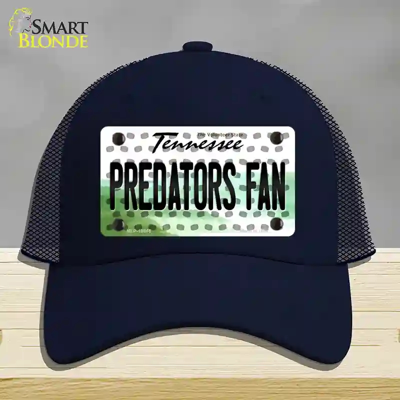 HAT16-MLP-10846 Predators Fan Tennessee Novelty License Plate Hat, Mesh - Navy
