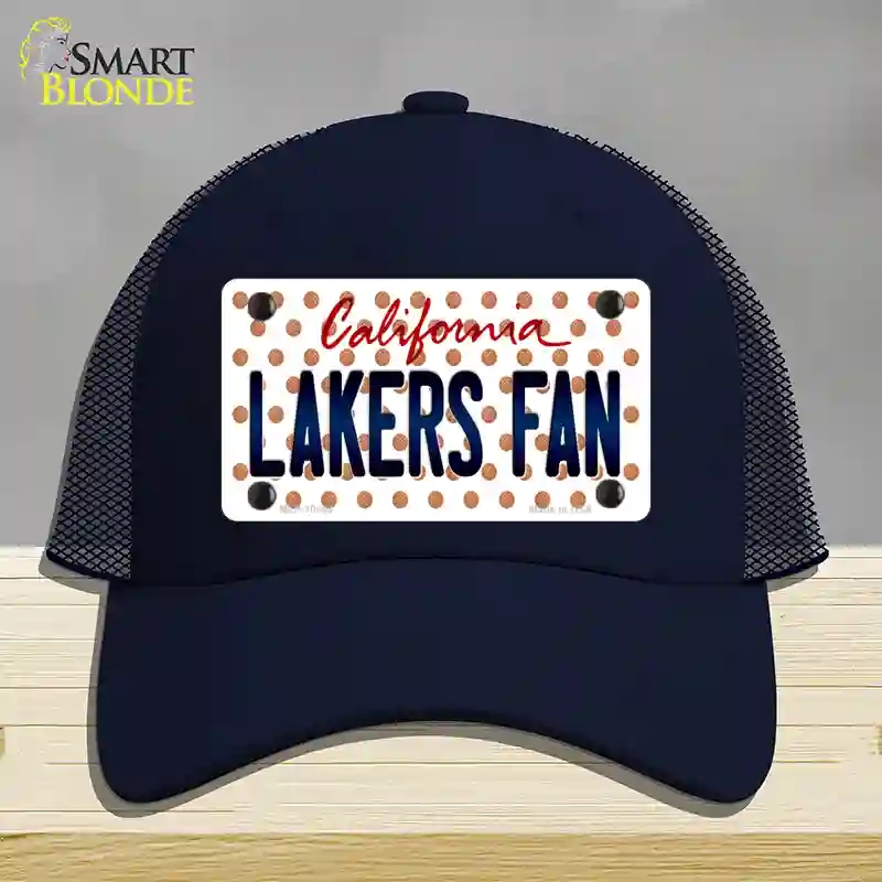 HAT16-MLP-10860 Lakers Fan California Novelty License Plate Hat, Mesh - Navy