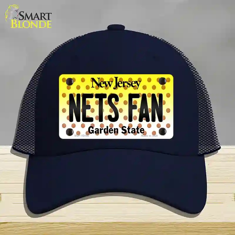 HAT16-MLP-10865 Nets Fan   Jersey Novelty License Plate Hat, Mesh - Navy