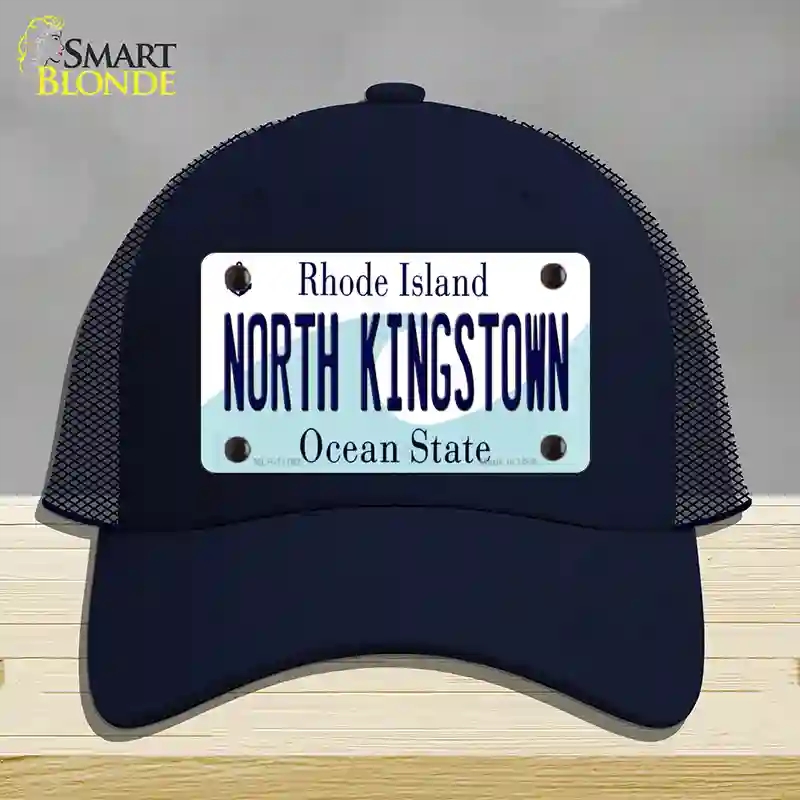 HAT16-MLP-11192 North Kingstown Rhode Island State Novelty License Plate Hat, Mesh - Navy