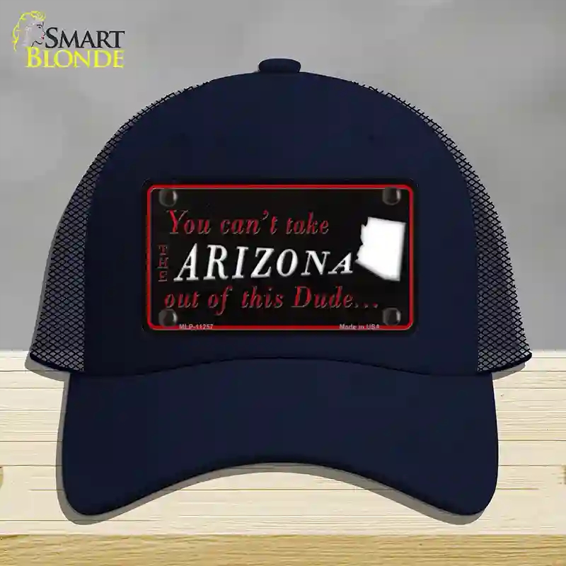 HAT16-MLP-11257 Arizona Dude Novelty License Plate Hat, Mesh - Navy