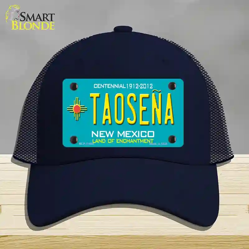 HAT16-MLP-11650 Taosena Teal   Mexico Novelty License Plate Hat, Mesh - Navy