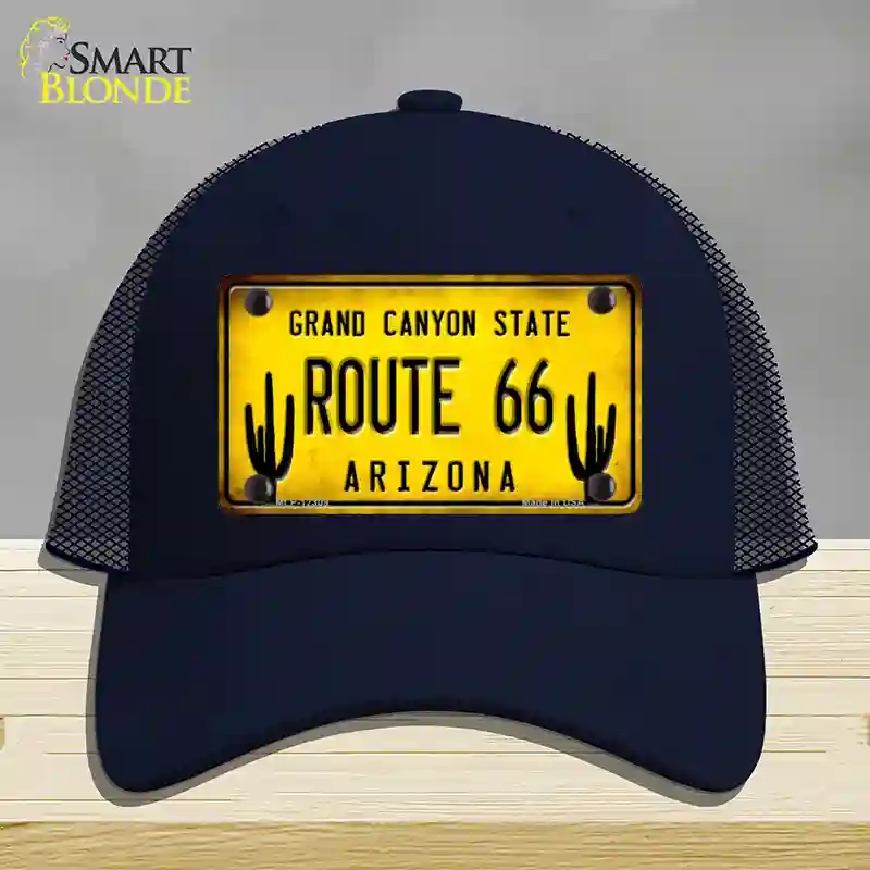 HAT16-MLP-12309 Arizona Route 66 Novelty License Plate Hat, Mesh - Navy