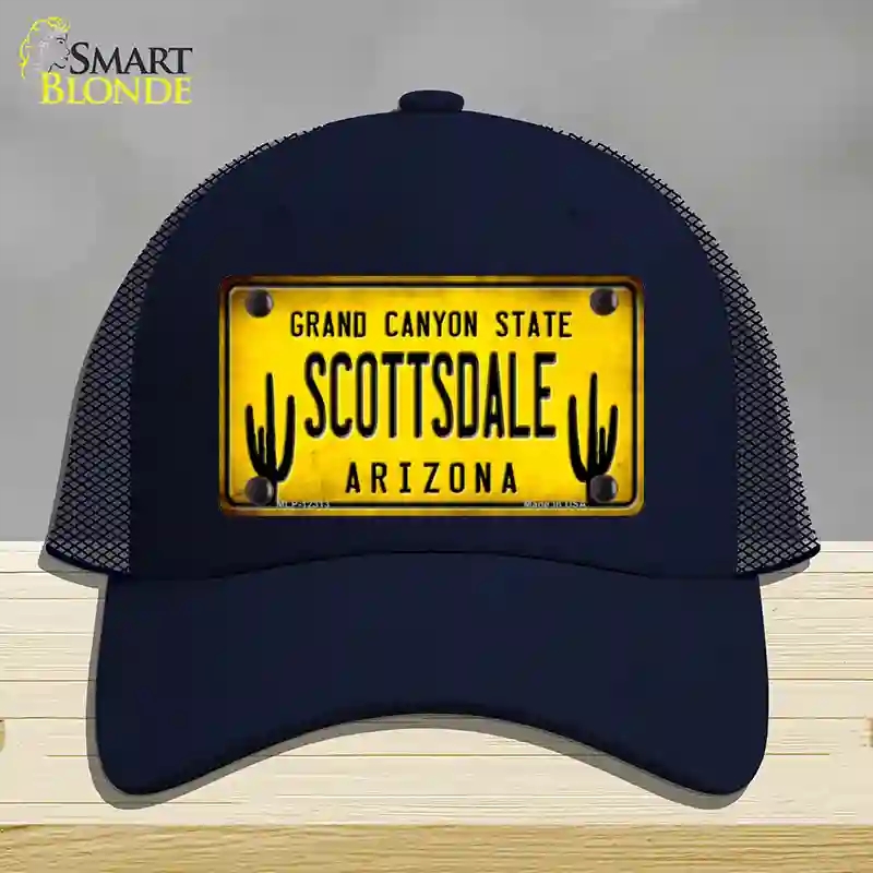 HAT16-MLP-12313 Arizona Scottsdale Novelty License Plate Hat, Mesh - Navy