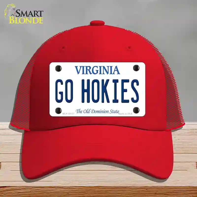 HAT17-MLP-10117 Go Hokies Virginia Novelty License Plate Hat, Mesh - Red