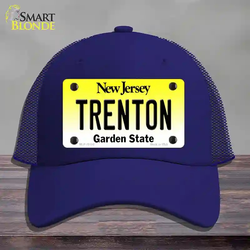 HAT18-MLP-10150 Trenton   Jersey Novelty License Plate Hat, Mesh - Royal Blue