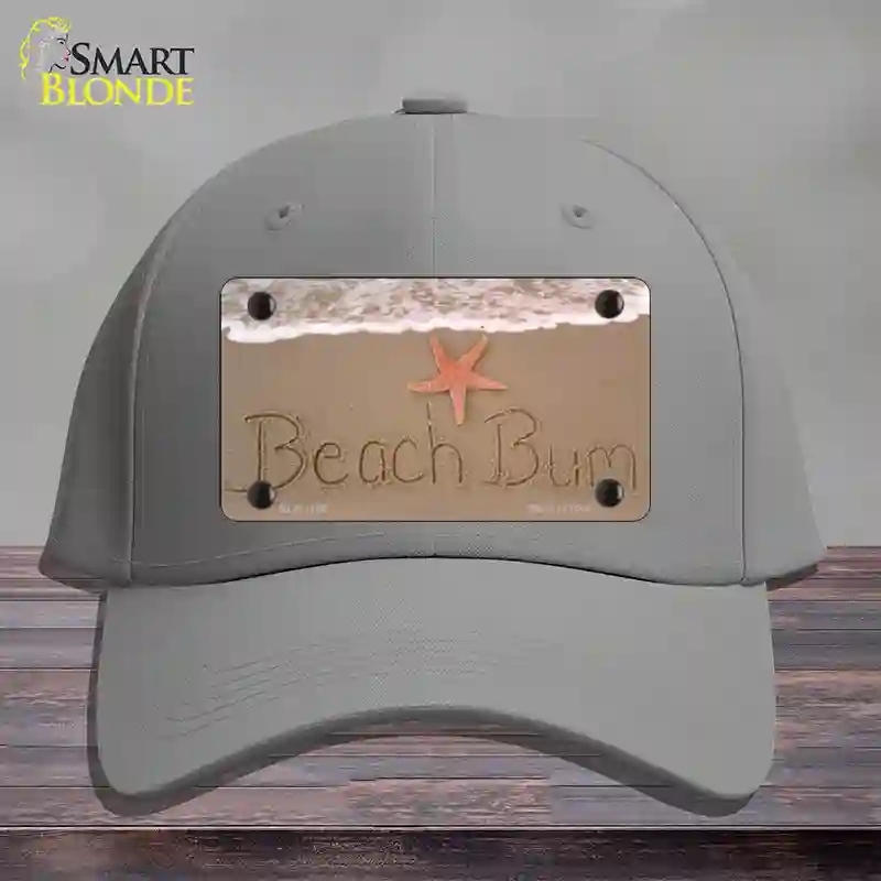 HAT23-MLP-1185 Beach Bum Novelty License Plate Hat, Cotton - Gray