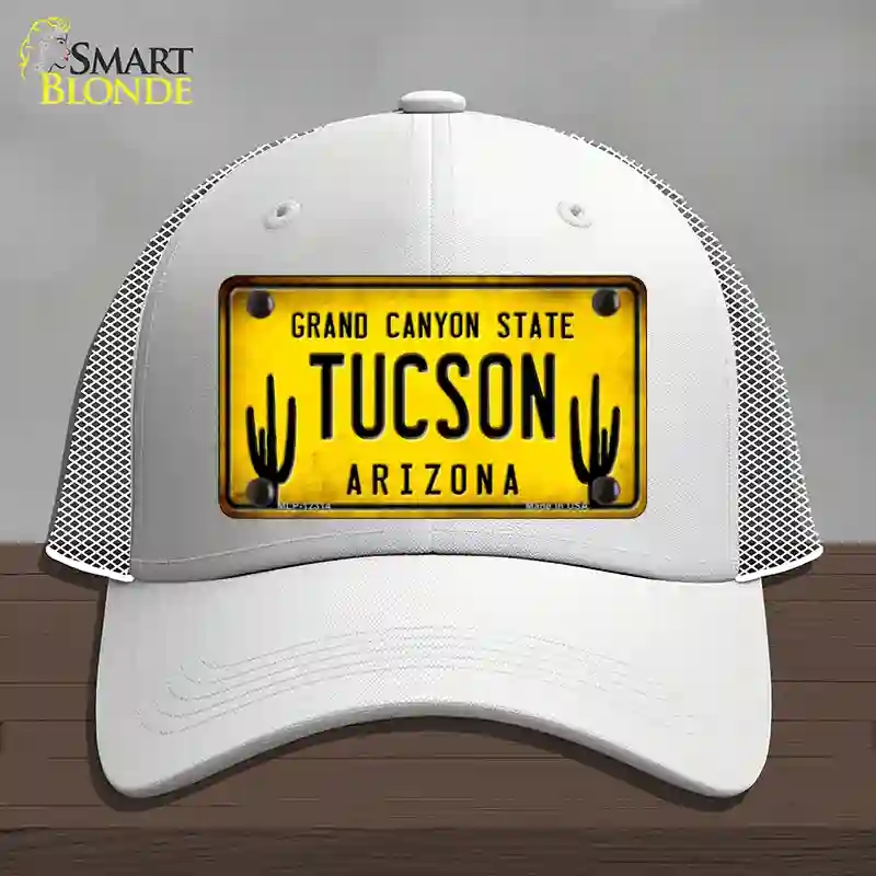 HAT19-MLP-12314 Arizona Tucson Novelty License Plate Hat, Mesh - White