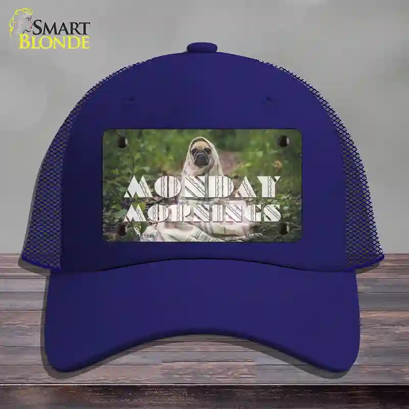 HAT18-MLP-11898 Monday Mornings Novelty License Plate Hat, Mesh - Royal Blue