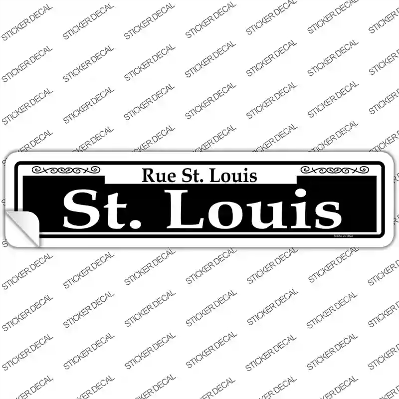 K-1130s-L St. Louis Novelty Narrow Sticker Decal, Large