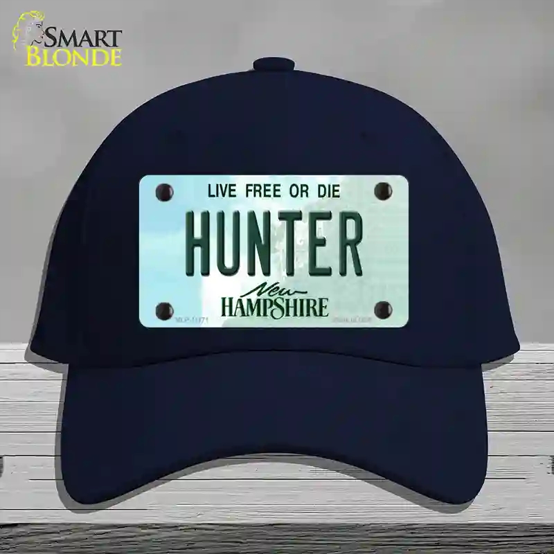 HAT20-MLP-11171 Hunter   Hampshire State Novelty License Plate Hat, Cotton - Navy