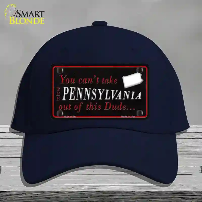 HAT20-MLP-11292 Pennsylvania Dude Novelty License Plate Hat, Cotton - Navy