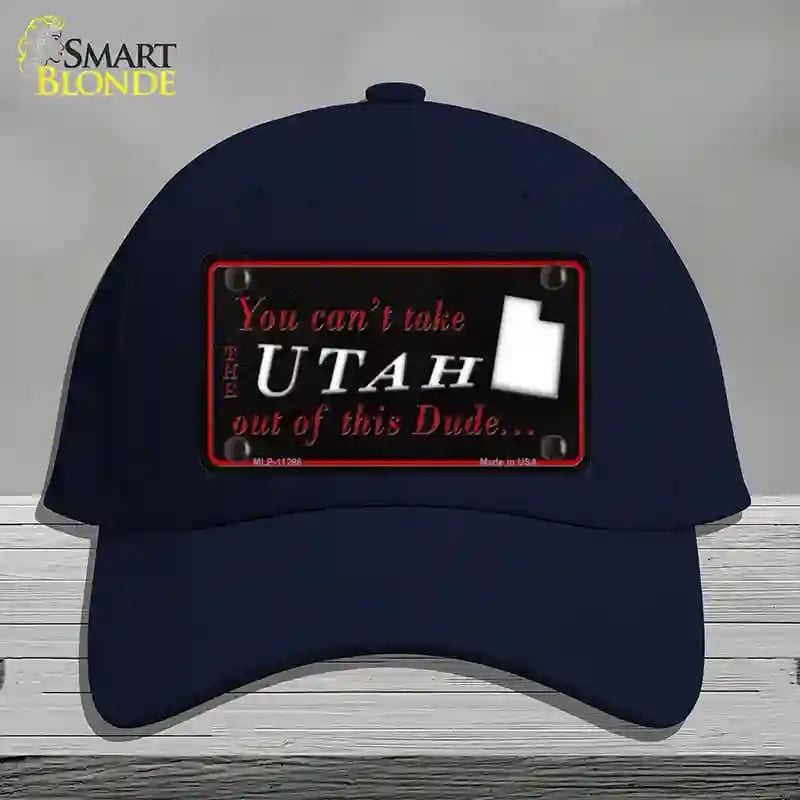 HAT20-MLP-11298 Utah Dude Novelty License Plate Hat, Cotton - Navy