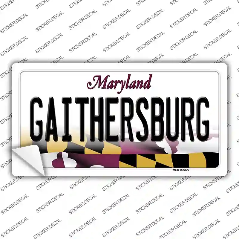 LP-10472s-L Gaithersburg Maryland Novelty Sticker Decal, Large